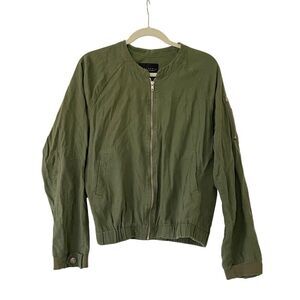 Sanctuary Linen Bomber Jacket - L